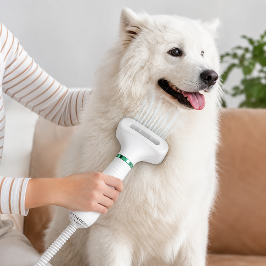 2-in-1 Pet Dryer Brush – Groom & Dry in One Go