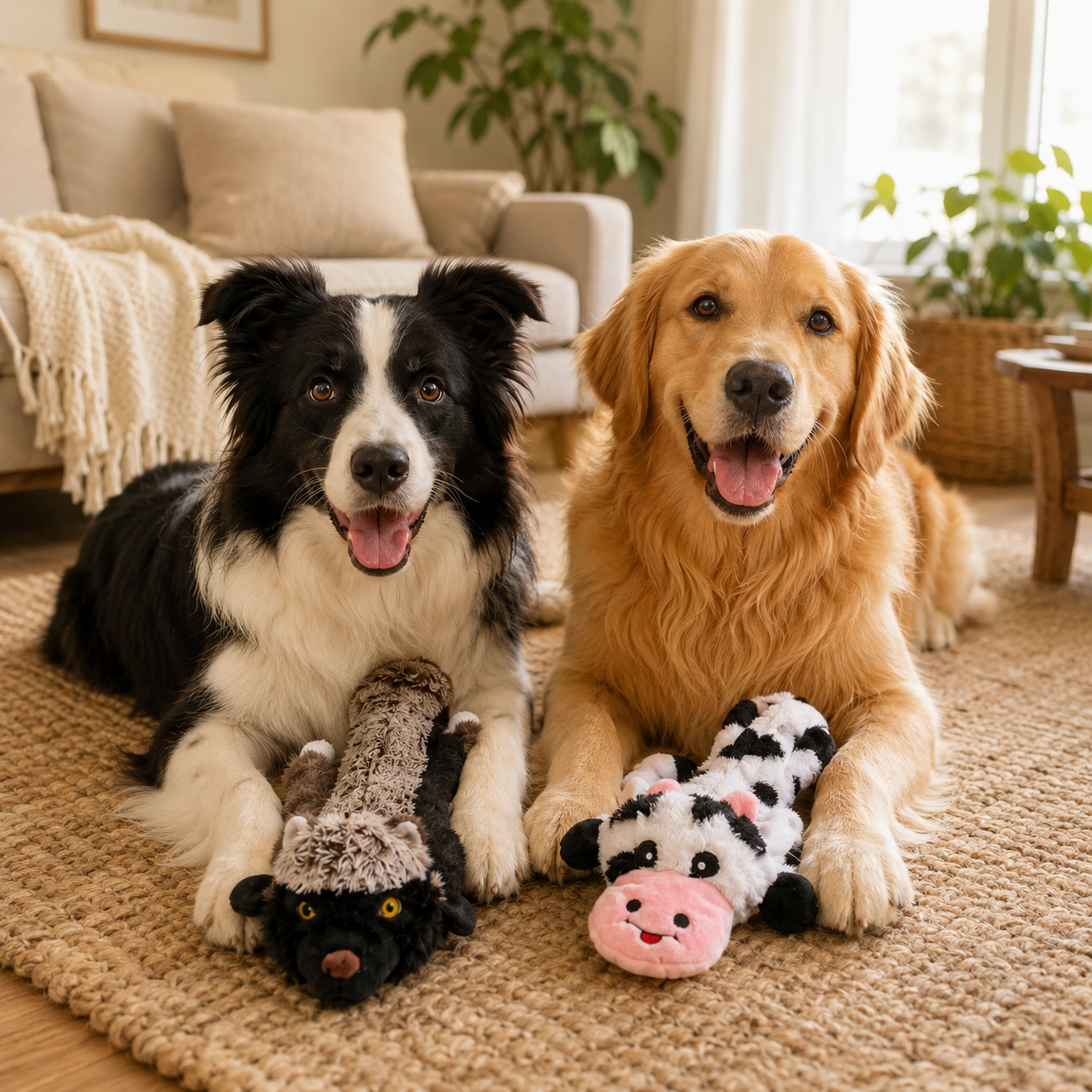 Long Plush Chew Toy for Dogs