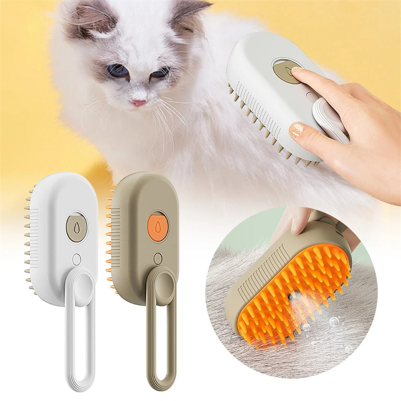 3-in-1 Electric Spray Pet Grooming Brush