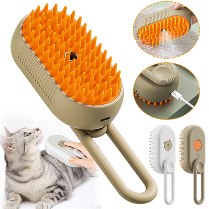 3-in-1 Electric Spray Pet Grooming Brush