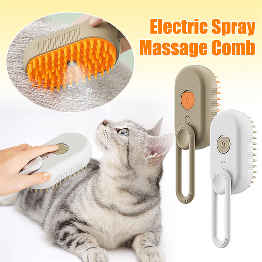3-in-1 Electric Spray Pet Grooming Brush