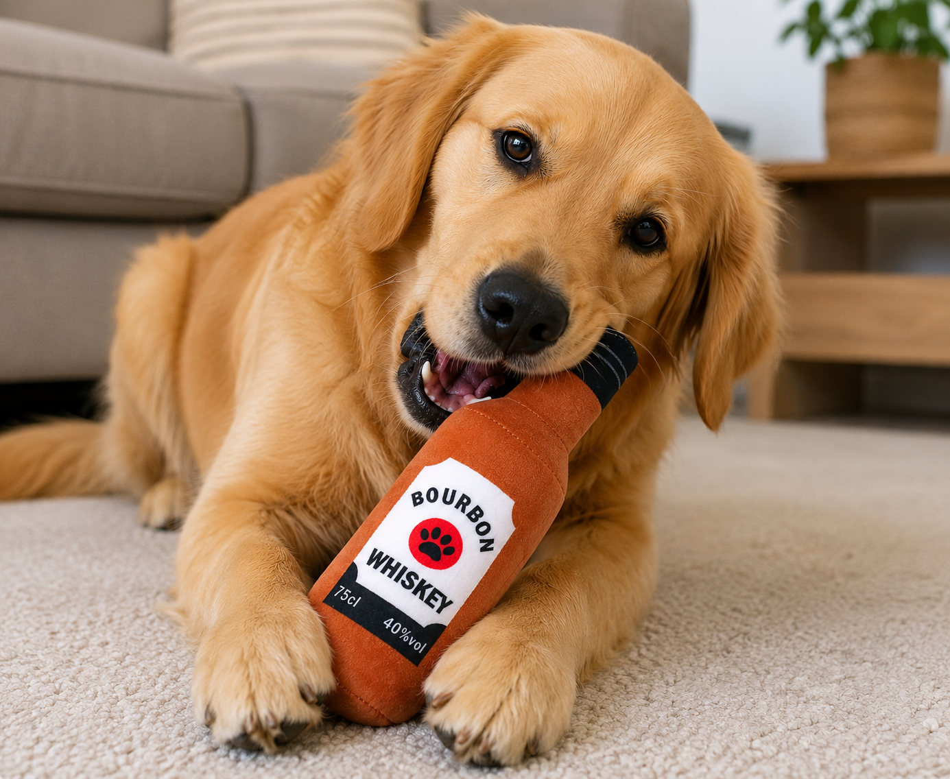 Bottle-Shaped Durable Pet Chew Toy