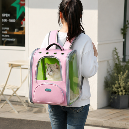 Transparent Pet Travel Backpack