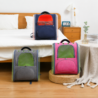 Transparent Pet Travel Backpack