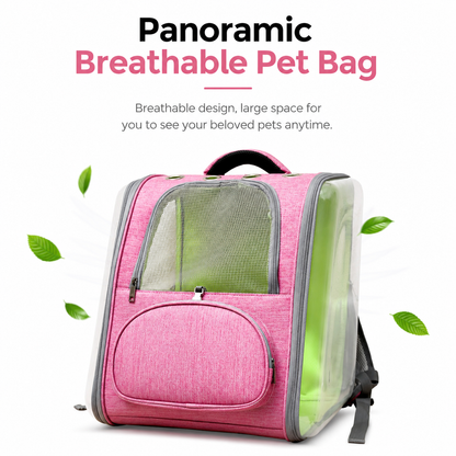 Transparent Pet Travel Backpack