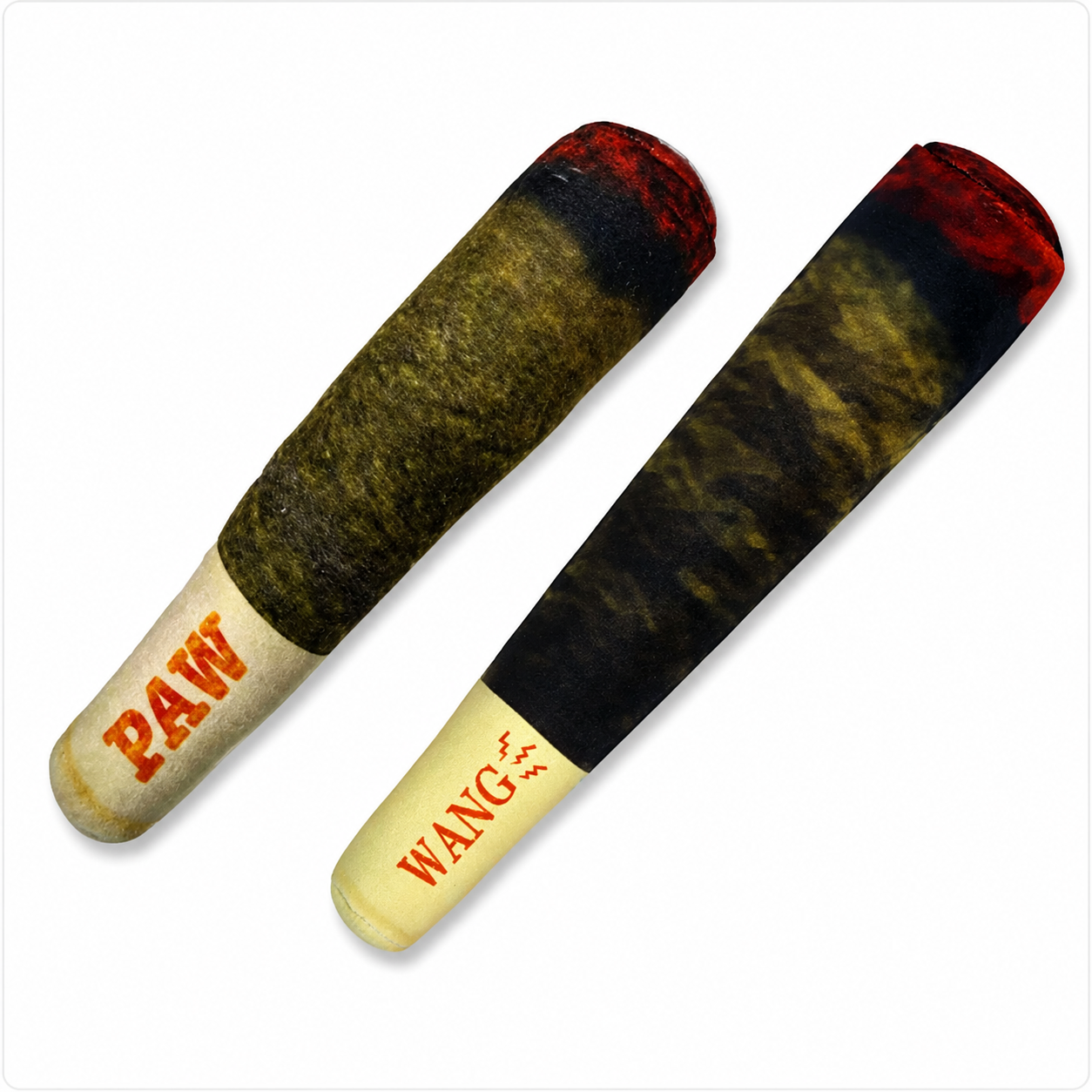 Squeaky Plush Cigarette Dog Toy