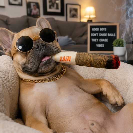 Squeaky Plush Cigarette Dog Toy