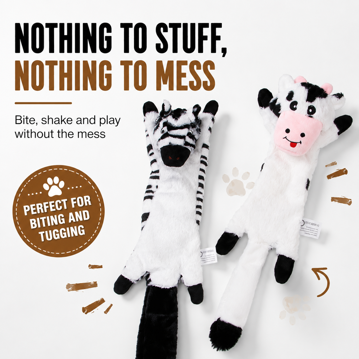 Long Plush Chew Toy for Dogs