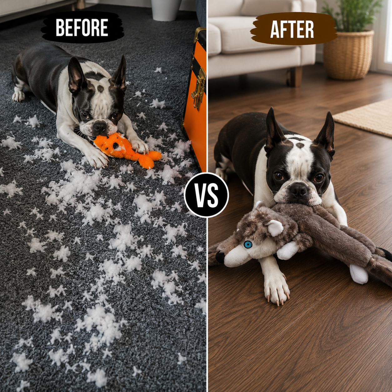 Long Plush Chew Toy for Dogs