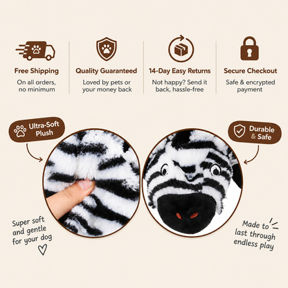 Long Plush Chew Toy for Dogs