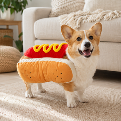 Hot Dog Costume for Pets - Fun & Comfortable Dog/Cat Outfit
