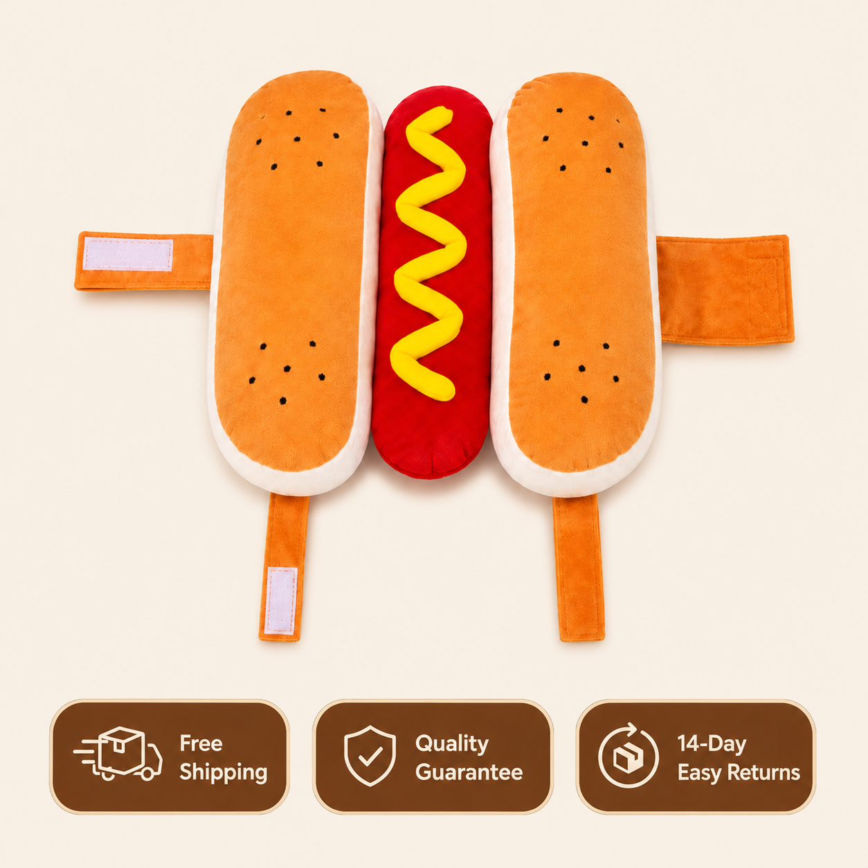 Hot Dog Costume for Pets - Fun & Comfortable Dog/Cat Outfit