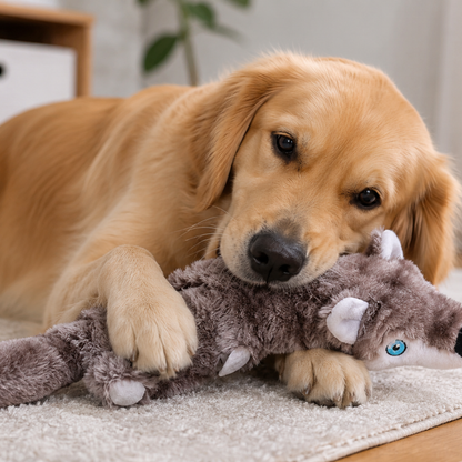 Long Plush Chew Toy for Dogs